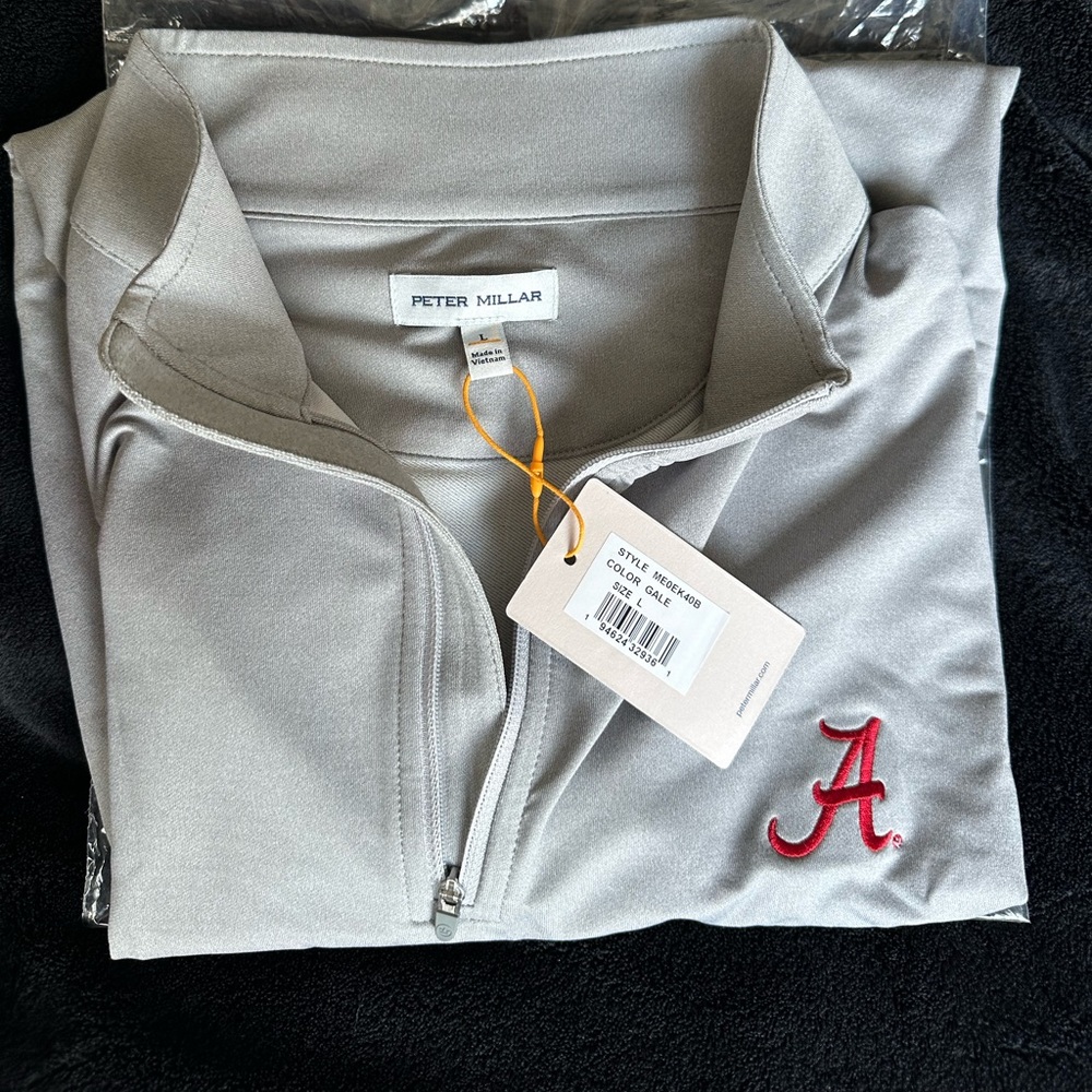 Peter Millar Size Large Alabama 1/4 Zip